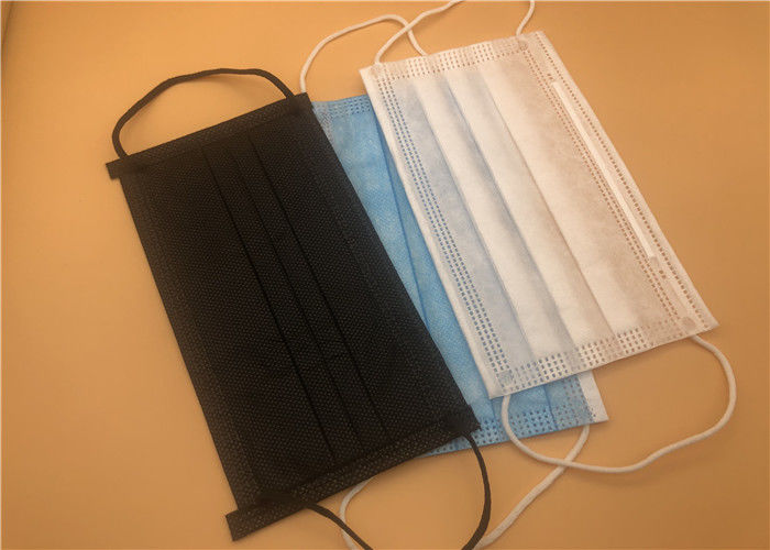 3개 가닥 Earloop 처분할 수 있는 입은 비 길쌈한 직물 높은 여과 효율성을 복면합니다